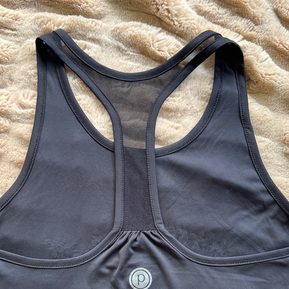 Pure Barre Black Racerback Tank with Logo on back - Picture 3 of 3